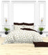 Christie 100% Cotton Striped Satin 220 TC King size Bed Linen Set with 4 Pillow Covers -1